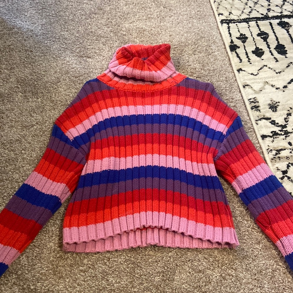 Glamorous Brand striped turtleneck sweater